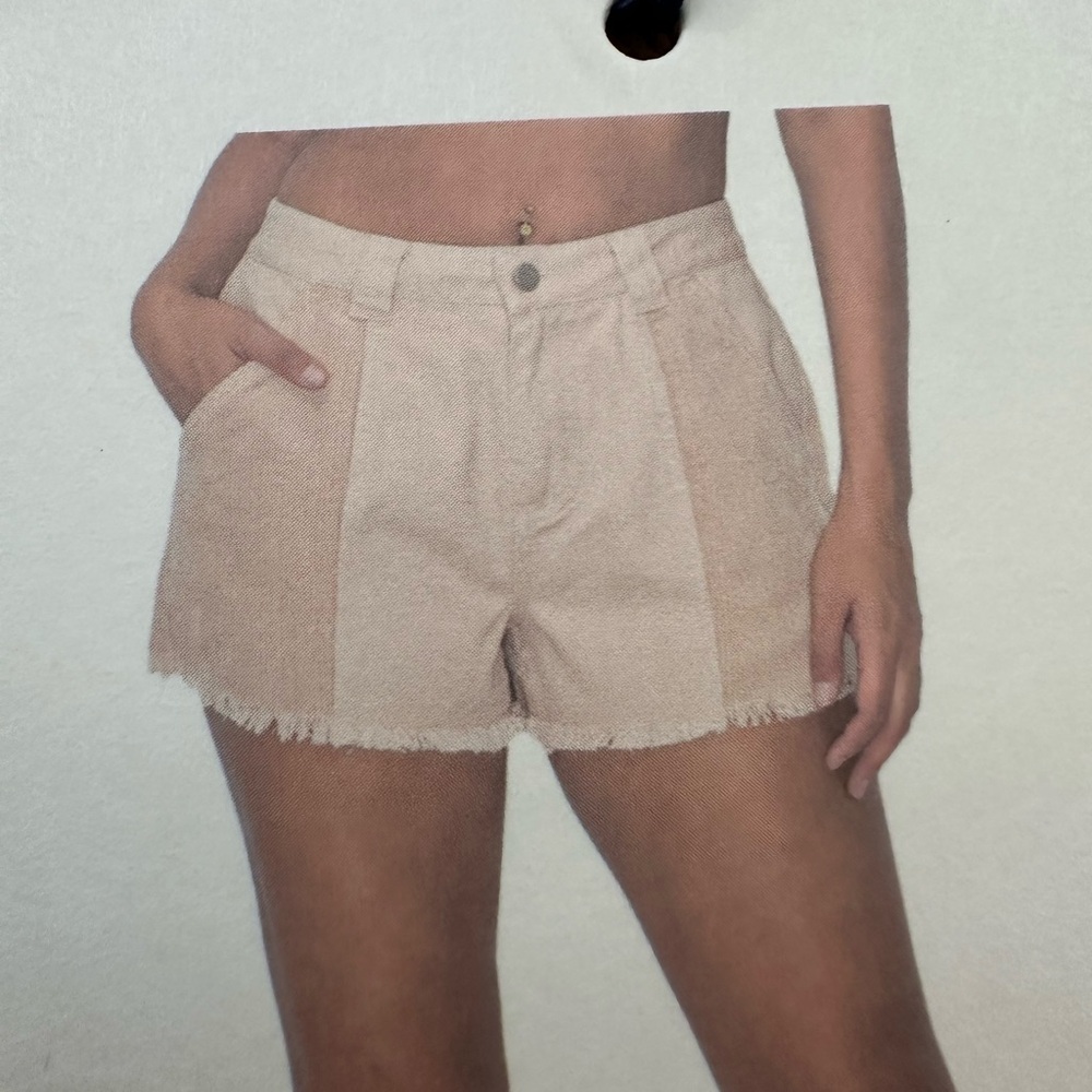 🆕Angel Kiss Jean/Corduroy Tan Shorts